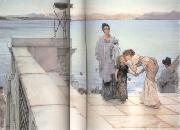 Alma-Tadema, Sir Lawrence The Kiss (mk23) oil painting picture wholesale